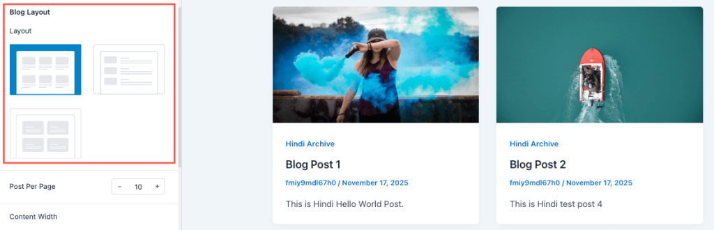 Blog Layout 