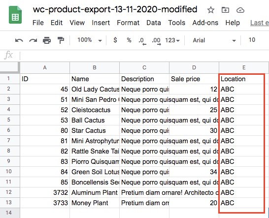 WooCommerce Export excel sheet 2