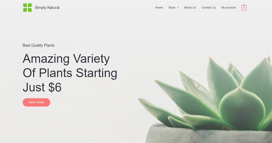 Simply Natural demo site