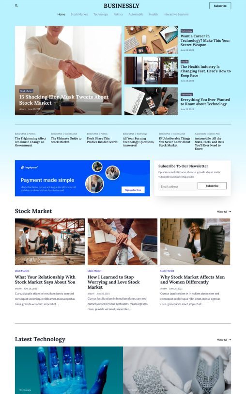 Business Blog
