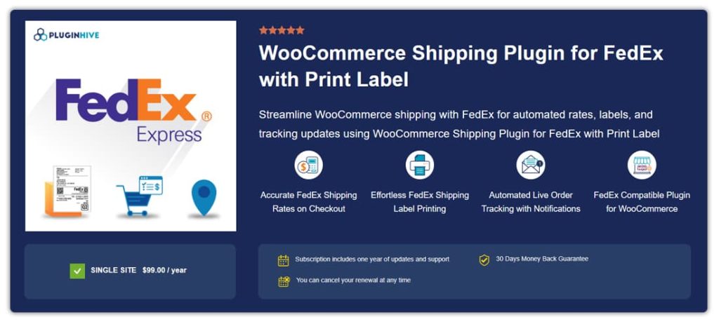 WooCommerce FedEx Plugin 
