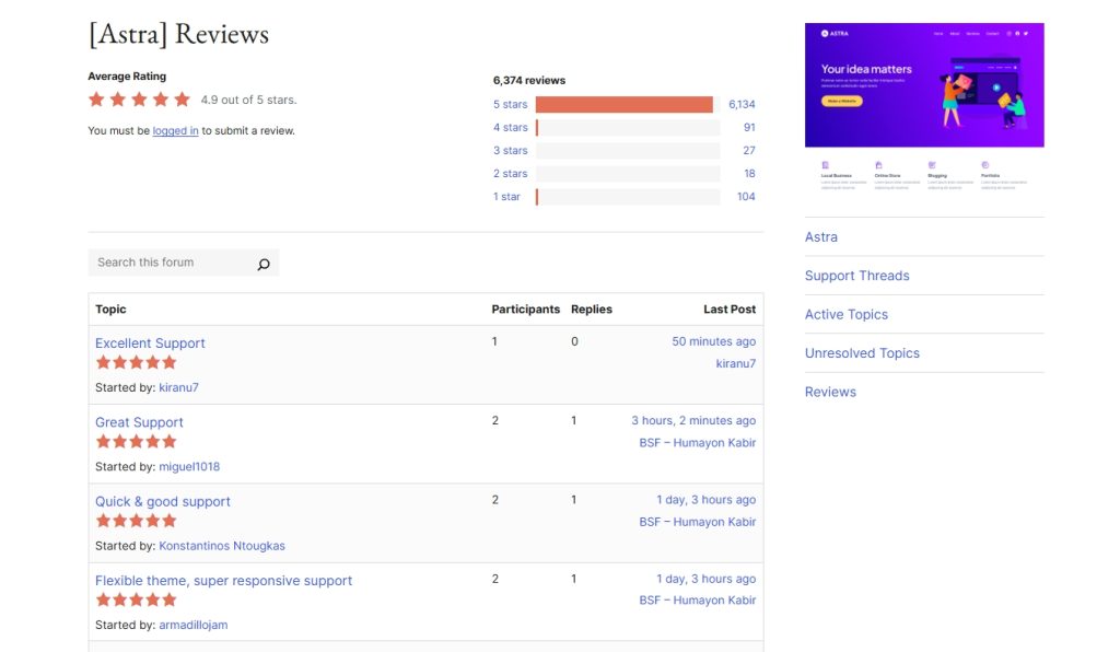 What Users Say Astra