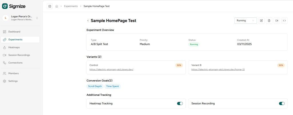 Full-page Testing